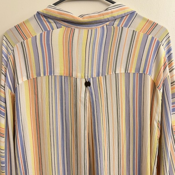 Prana Colorful Striped Scheena Swimsuit Cover-Up Tunic SZ L - Picture 11 of 14